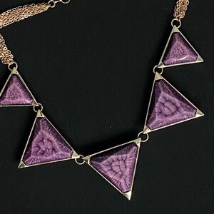 Amrita Singh Reversible Violet & Green Statement Necklace